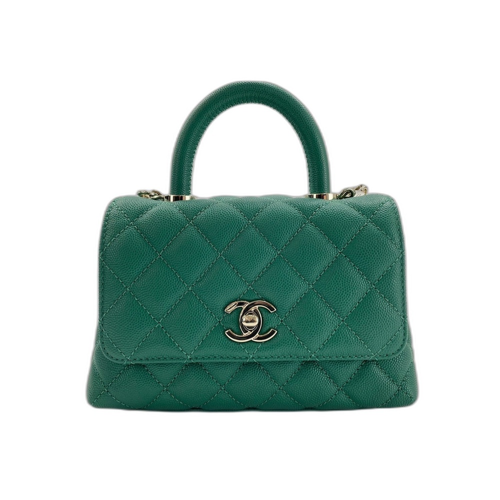 Chanel Coco Handle Shoulder Bag, Green
